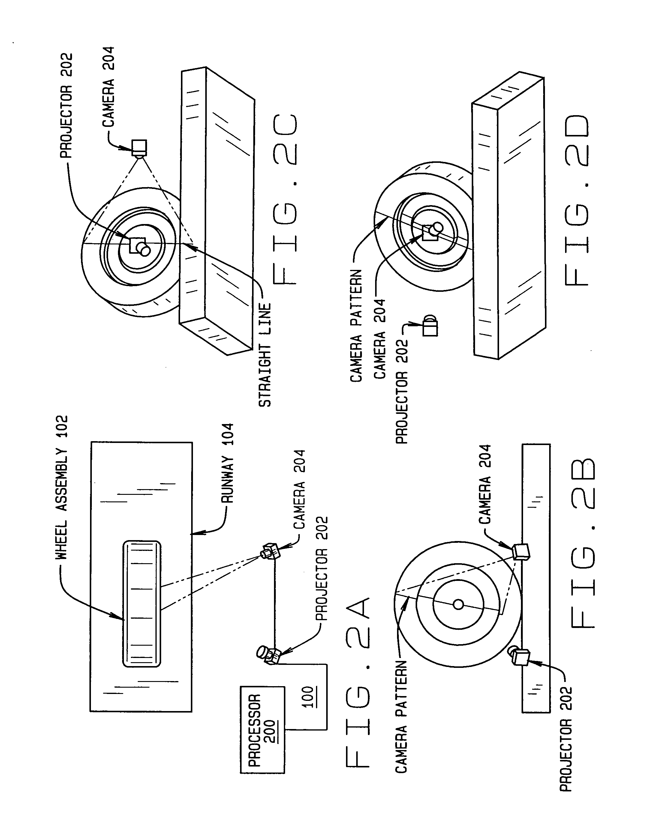 Method and Apparatus for Wheel Alignment System Target Projection and Illumination