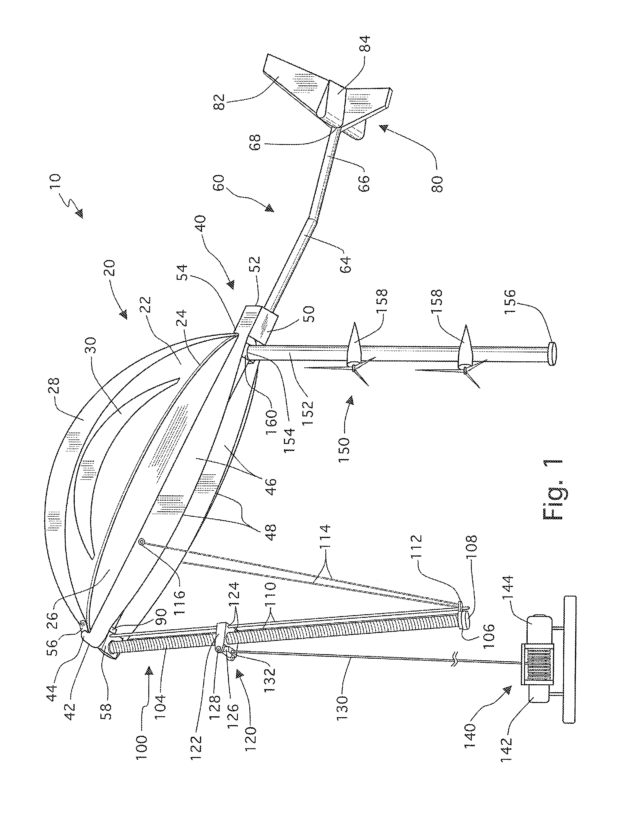 Vertically stable aerial platform