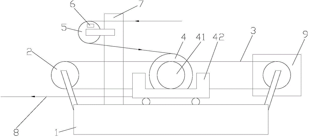 Electric moving type dance roll tension adjusting equipment for cold-rolling strip steel