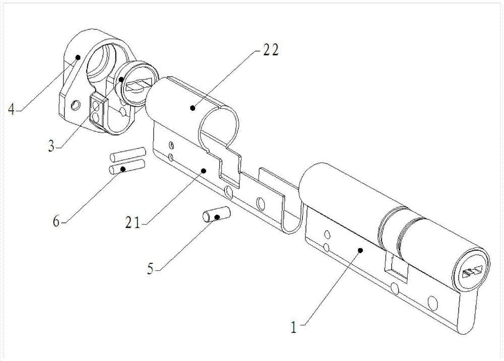 Cylinder anti-forced-opening protector