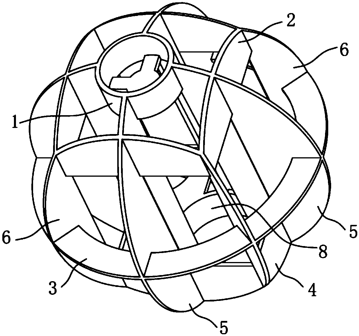 Non-metal explosion-proof ball