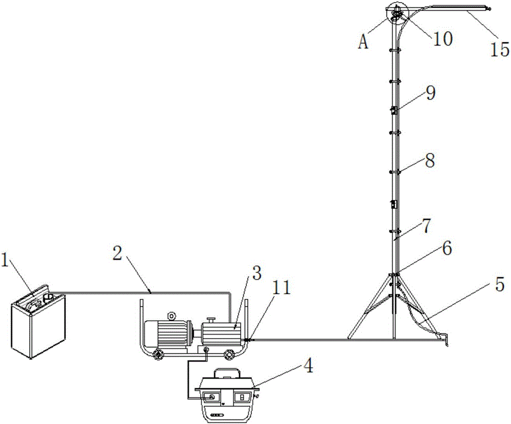 Movable sterilizing device and sterilizing channel