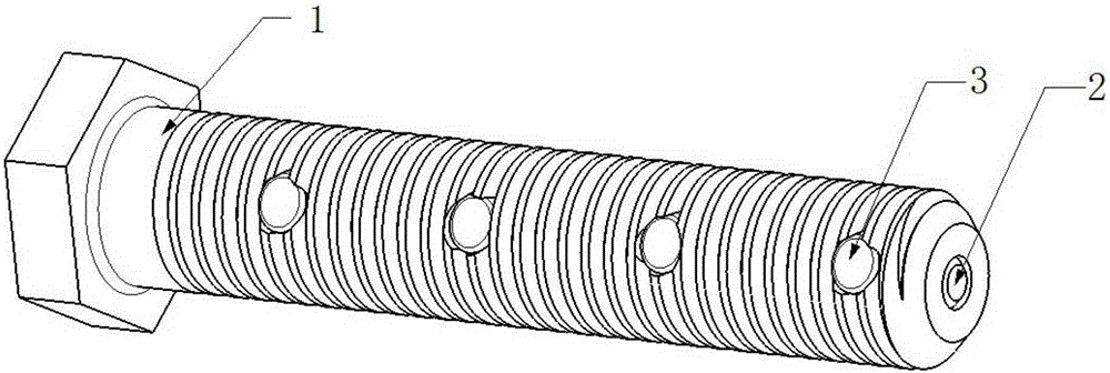 Multi-interlayer detachable pin locking thread assembly for blind hole and locking method