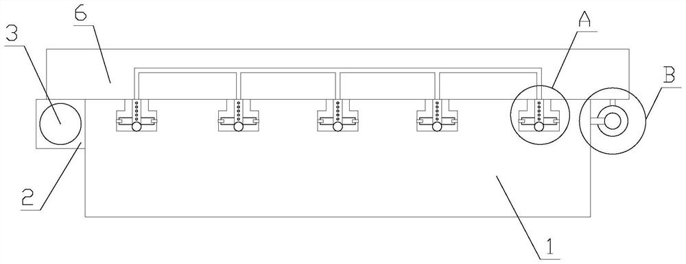 Cleaning device for base of drilling machine