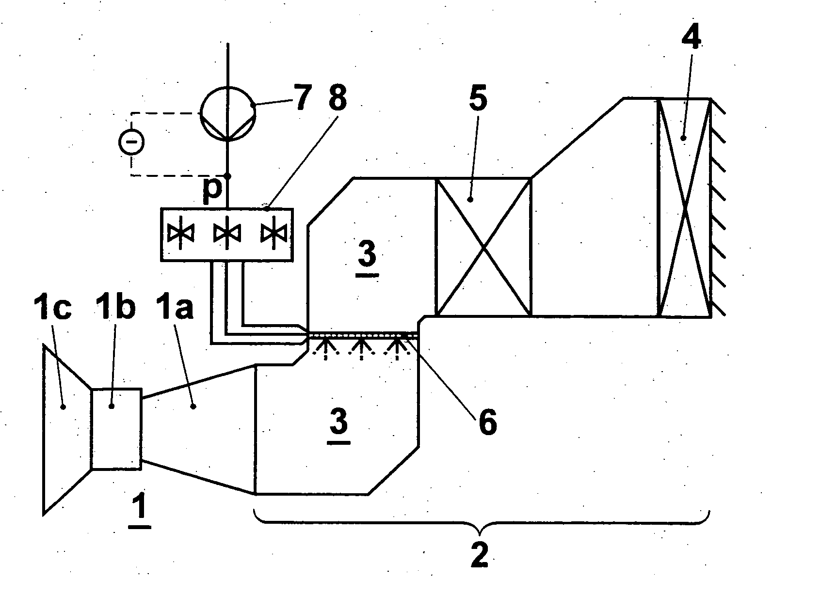 Method of controlling the injection of liquid into an inflow duct of a prime mover or driven machine