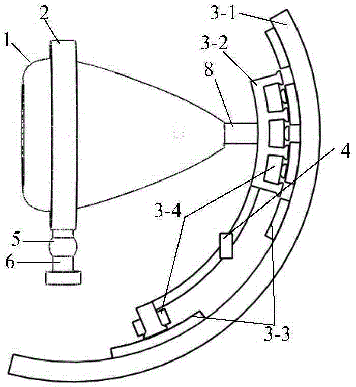 A two-degree-of-freedom steering drive system for automobile headlights