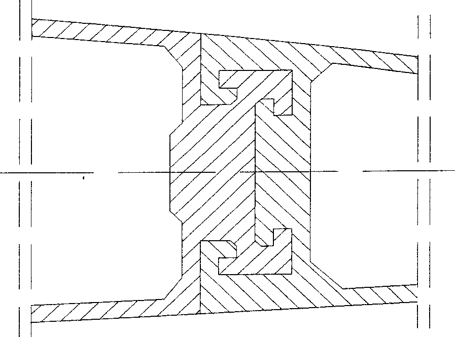 Axial type energy-saving fan blade for extrusion and cutting process