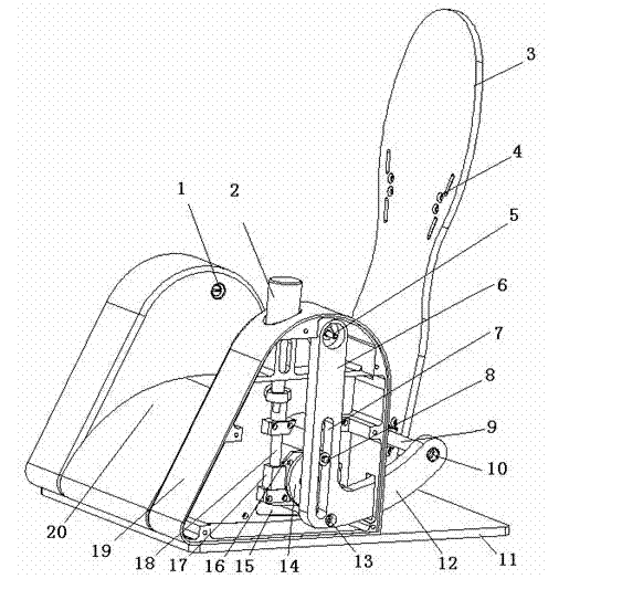 Ankle joint flexion and extension exerciser