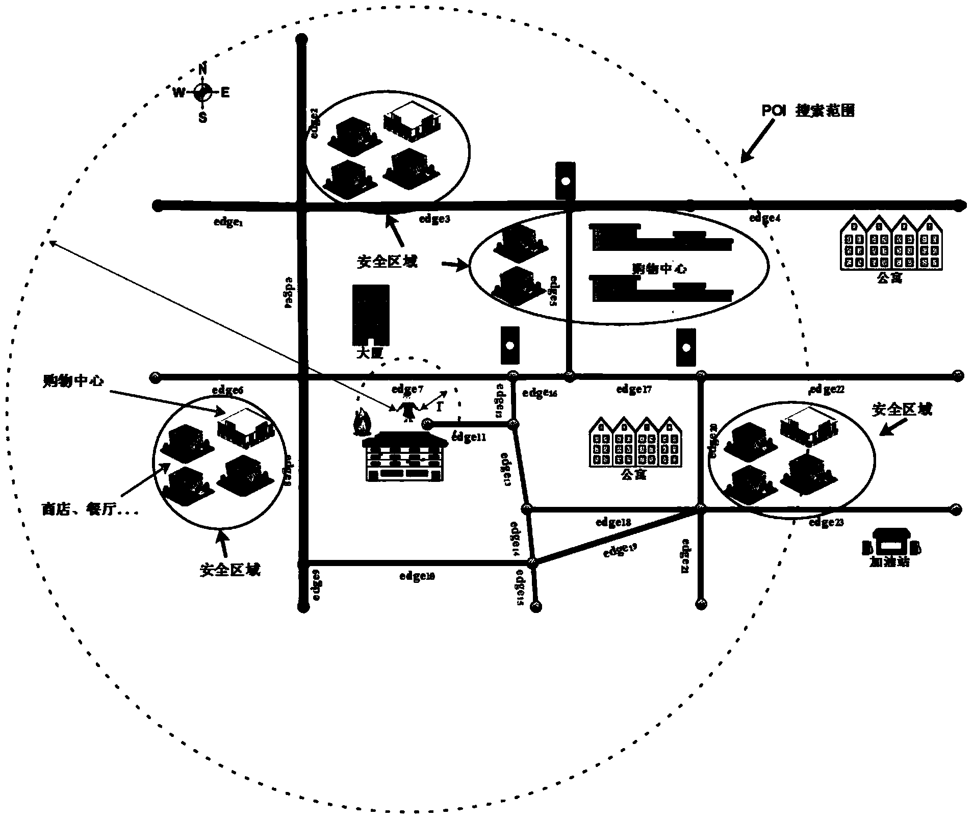 Emergency escape guide method and emergency escape guide system based on multi-data infusion