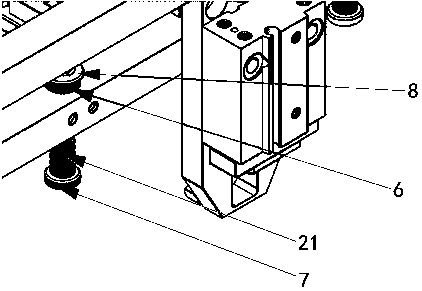 Manipulator clamping jaw mechanism used for blow molding disc