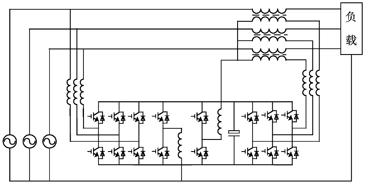 Three-phase four-wire system general power quality controller and control method thereof