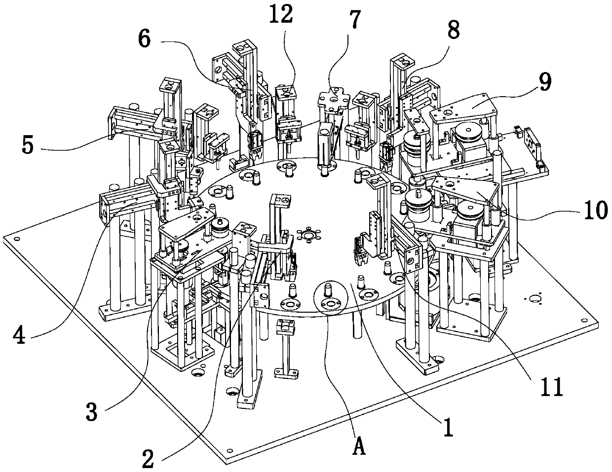 Multi-station quick coupling assembling machine