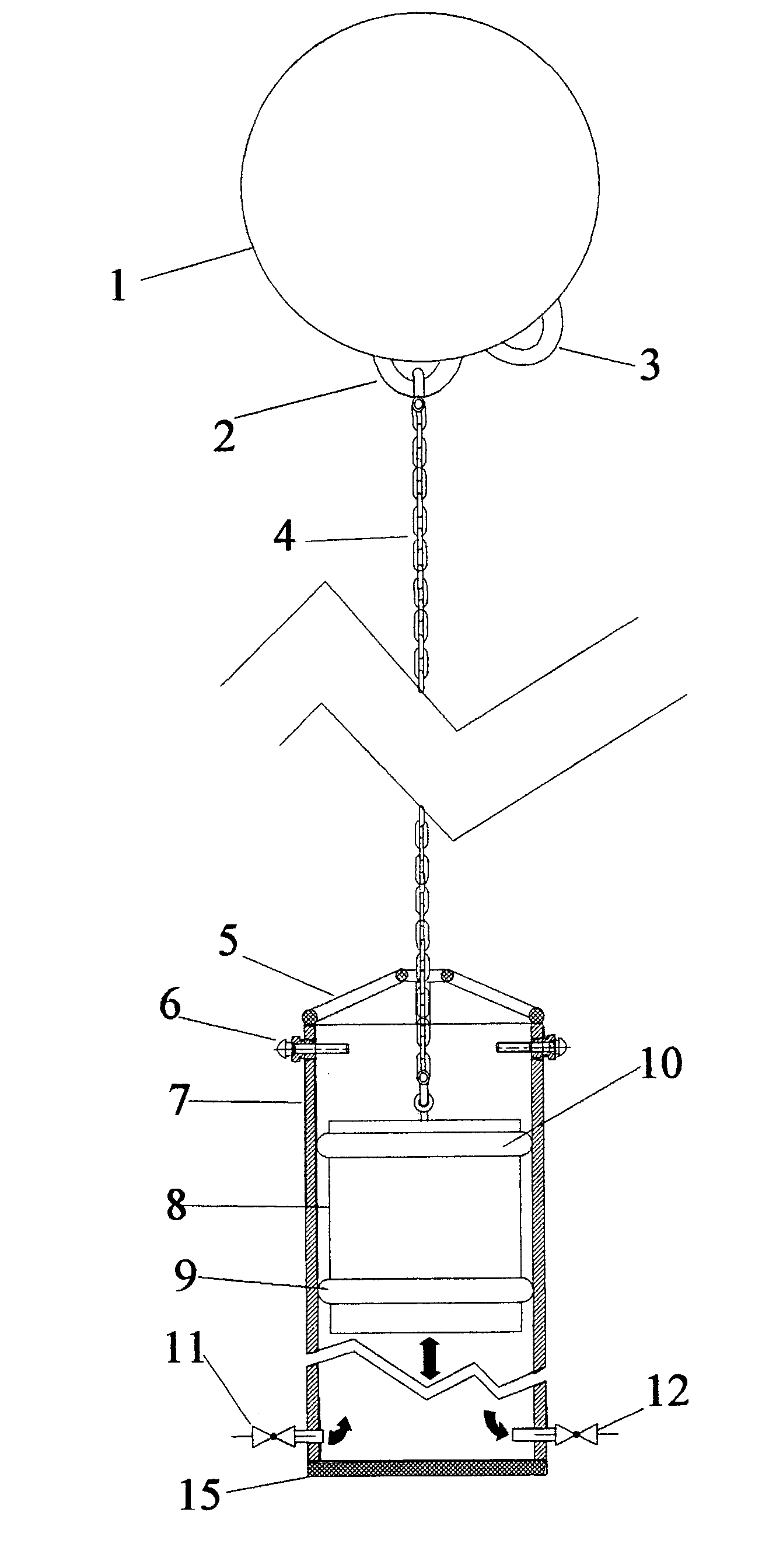 Wave and tide actuated energy pump