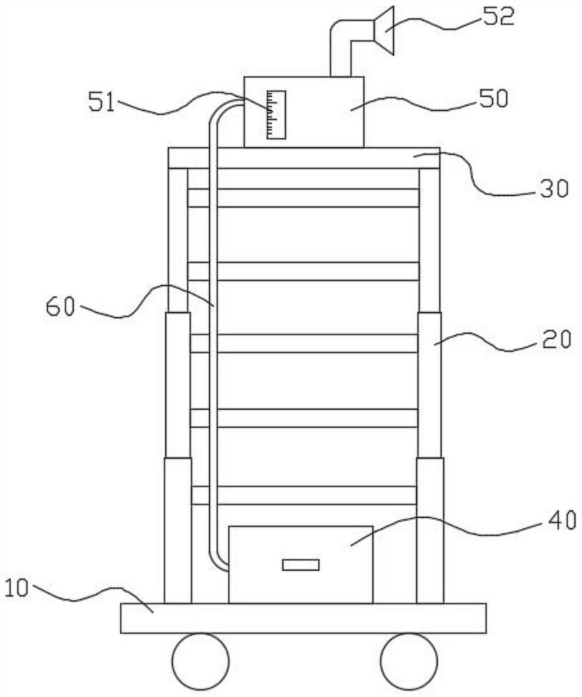 Automatic lifting, spraying, disinfecting and sterilizing device for air conditioner air outlet and return air inlet