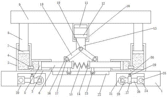 Shock absorption device for bridge construction