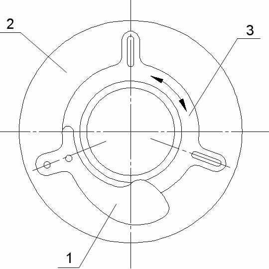 Garlic root cutter with cutting area controllable