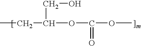 Glycerol polycarbonate, organic compositions containing same and method for obtaining said compositions