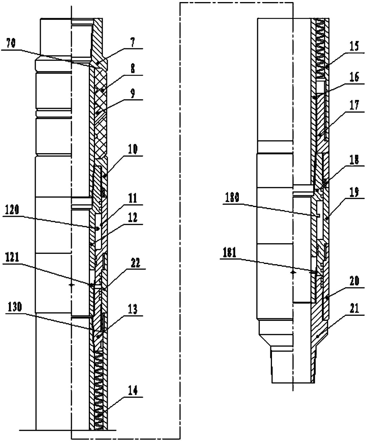 Packer and fracturing process pipe string