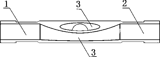 Parallel cross-connection communication pipe fitting