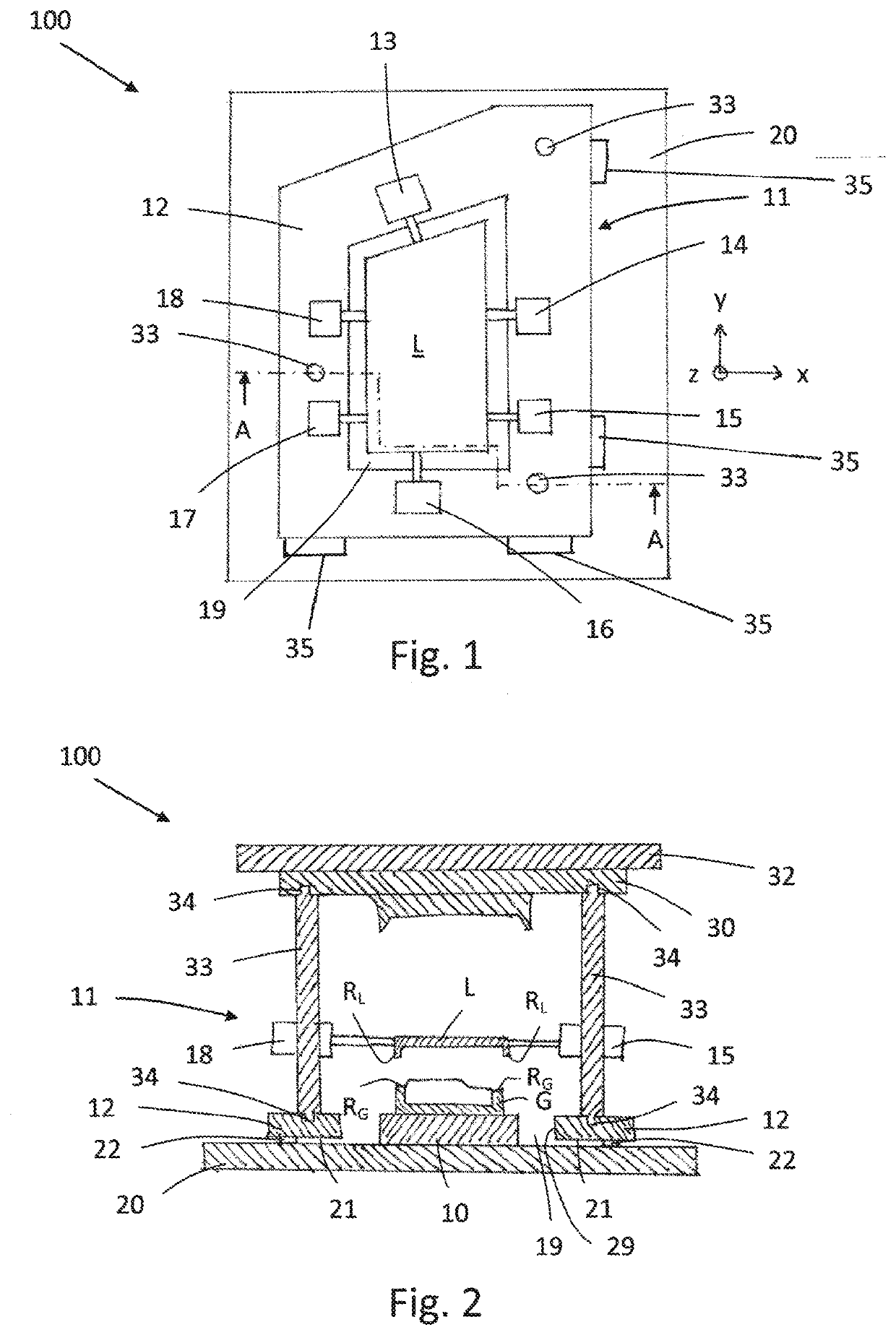 Device and method for joining a lens to a housing of a lighting device of a motor vehicle