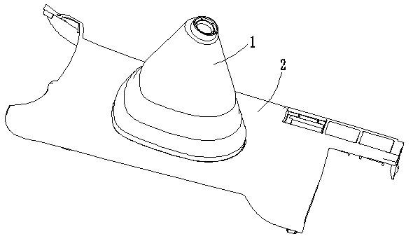 Installing structure of automobile shifting cover