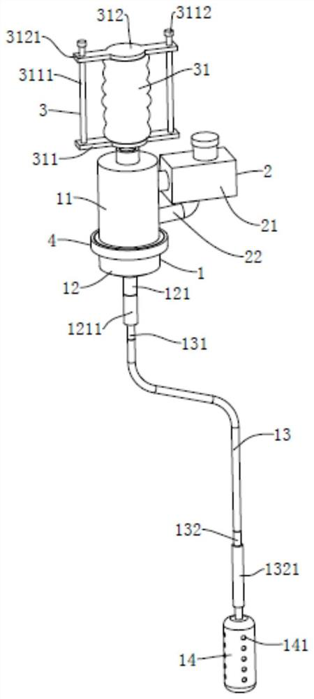 A non-invasive gynecological nursing medication device