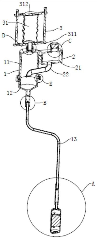 A non-invasive gynecological nursing medication device