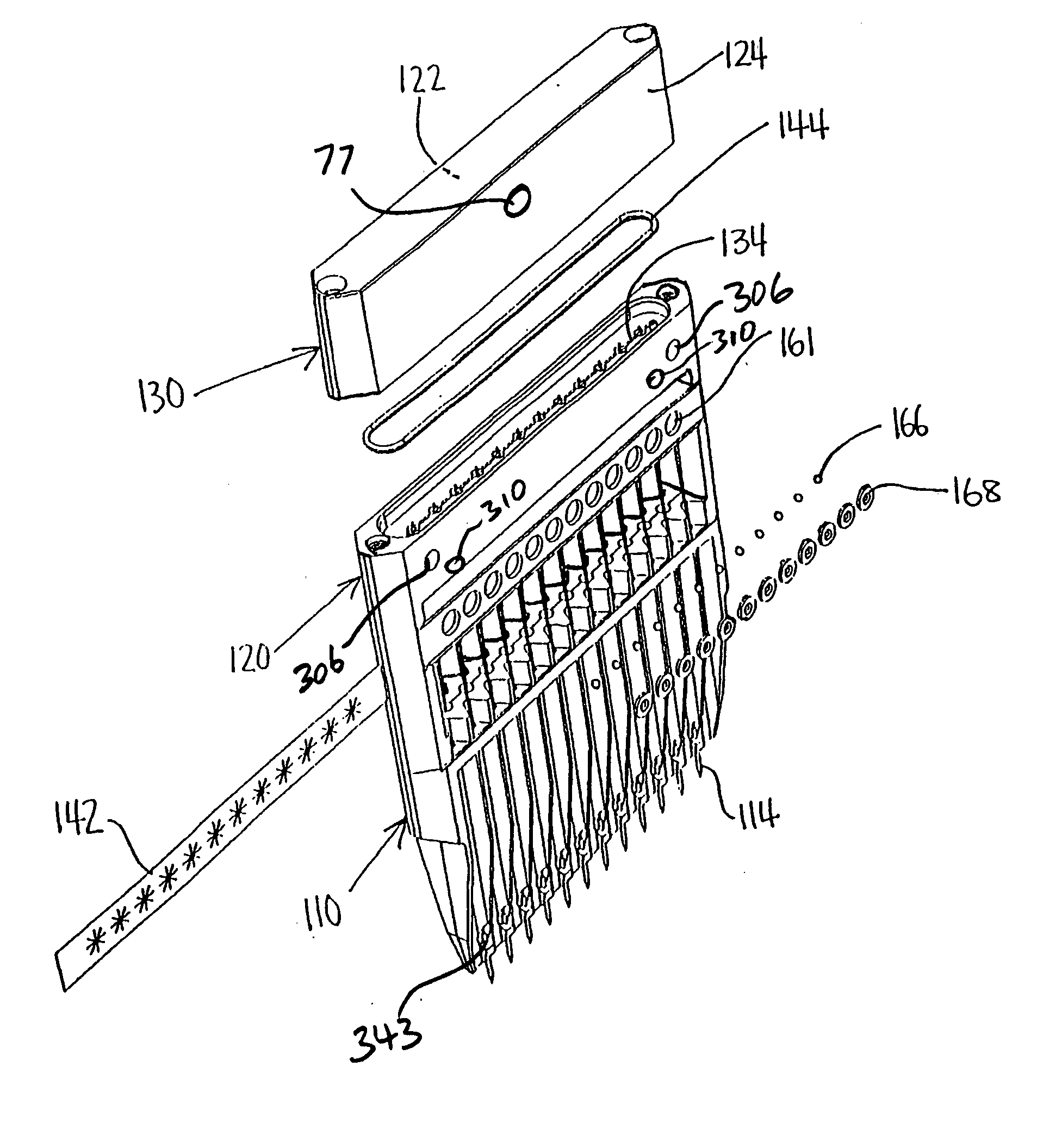 Multi-capillary electrophoresis cartridge interface mechanism