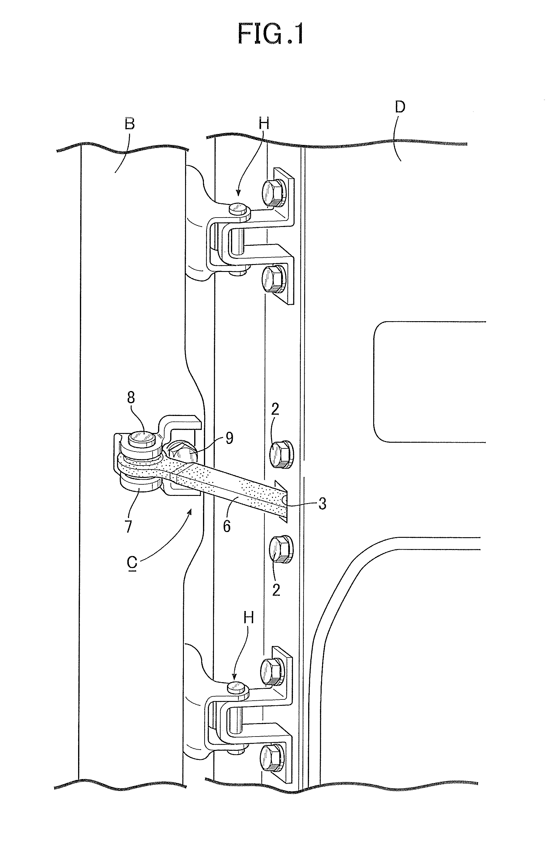 Door checker for automobile