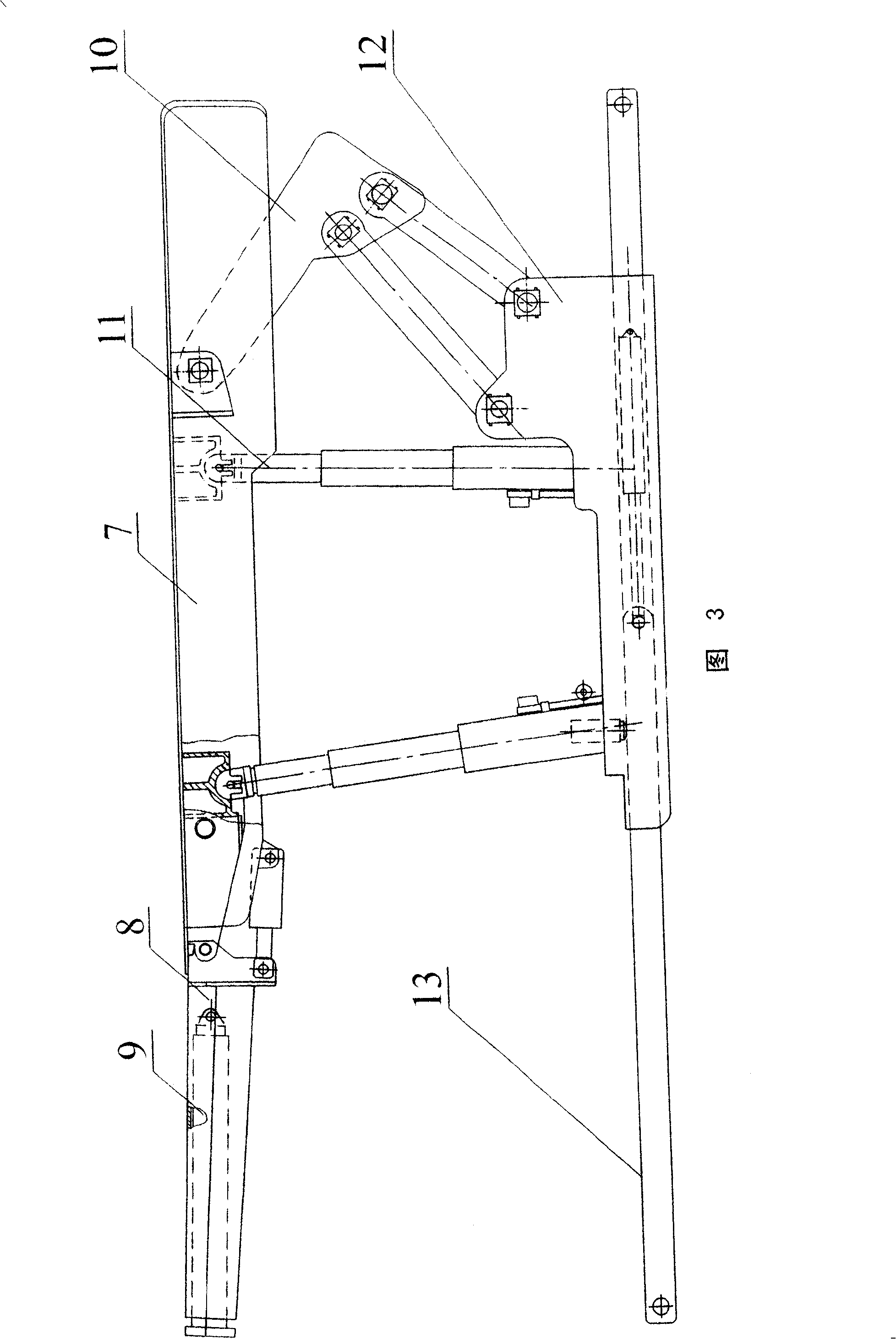 Fully-mechanized mining working face smooth trough advancing reinforcement support process and hydraulic support therefor