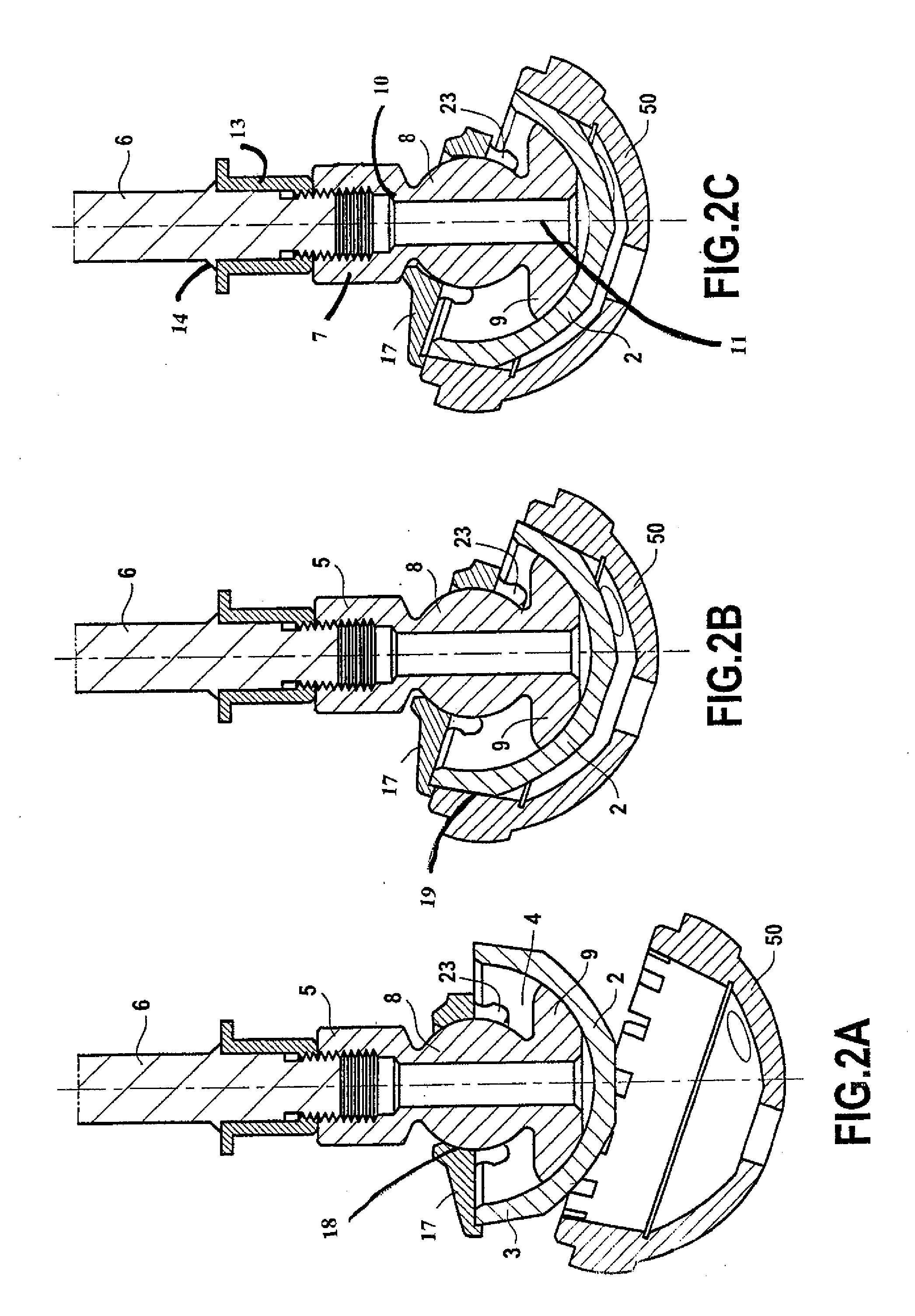 Device for gripping and inserting an insert element