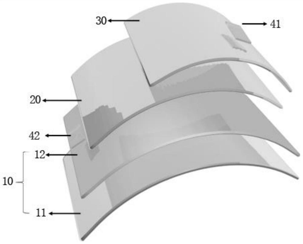 Flexible solar blind detector of small organic molecule-gallium oxide heterojunction and preparation method of flexible solar blind detector