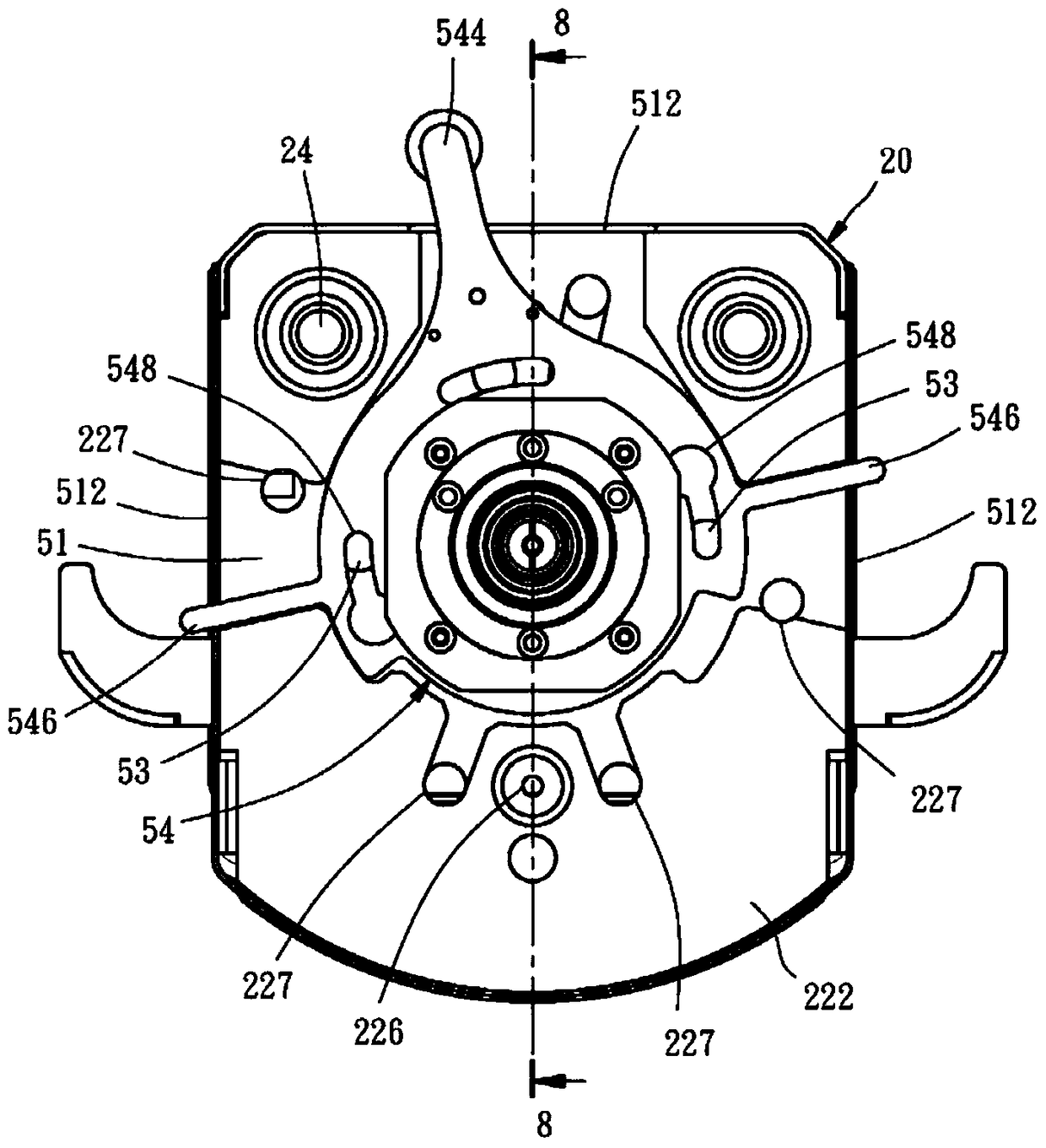 Working fluid output device for temperature control system