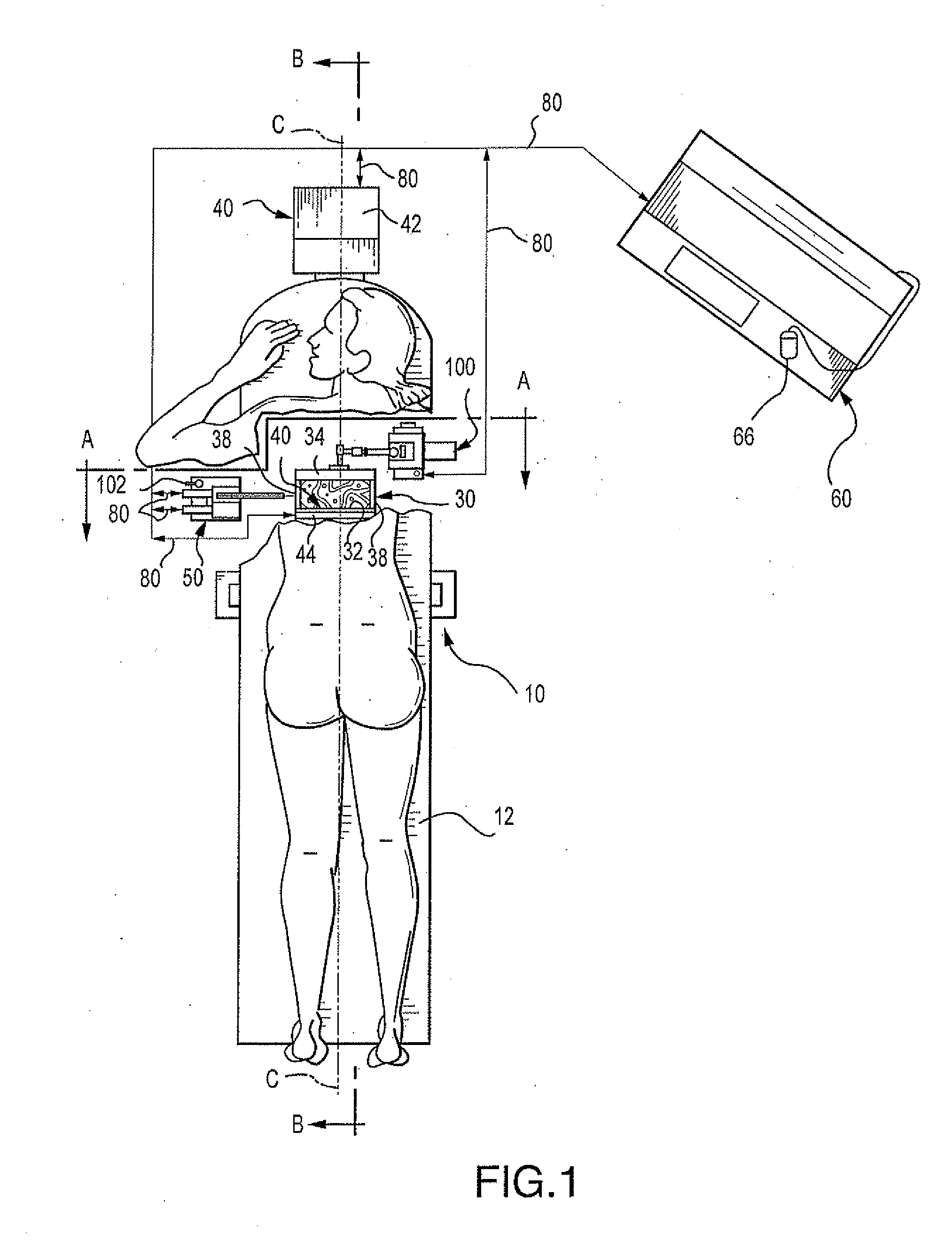 User interface system for mammographic imager