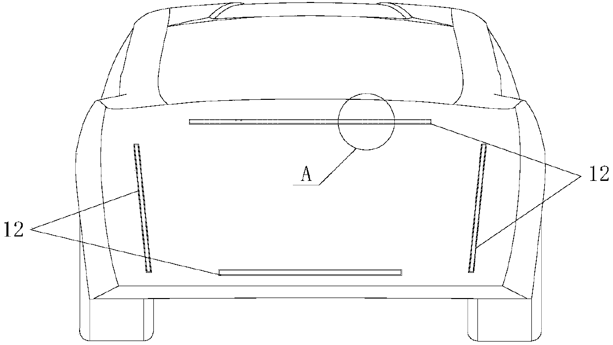 Radiator of engine compartment of automobile