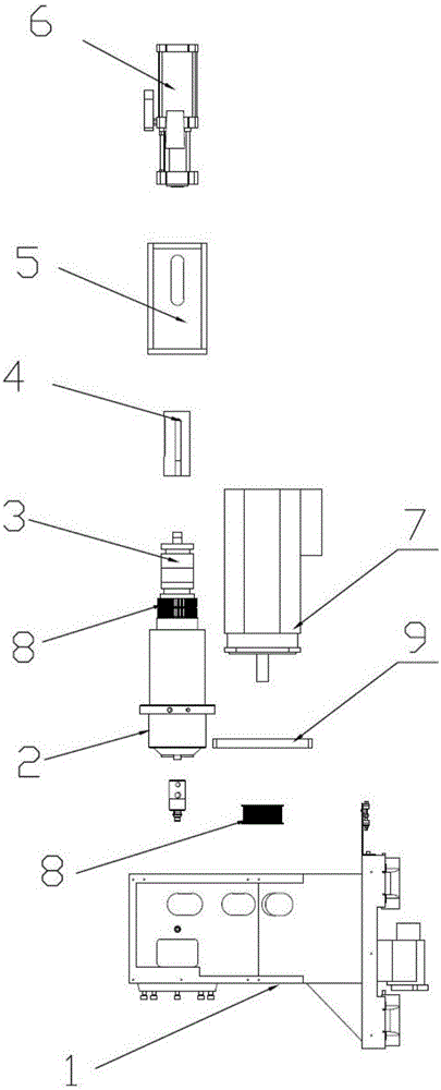 Numerical control machine tool main shaft structure