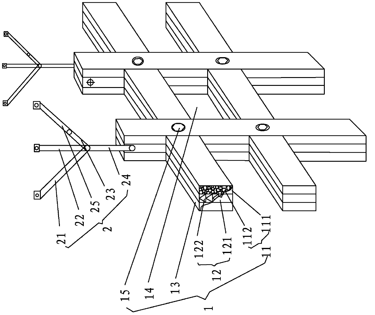 Buffer energy-absorption anti-collision mechanism with both collision compatibility and passing ability