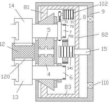 Cooling type installing assembly provided with draught fan and used for LED display device