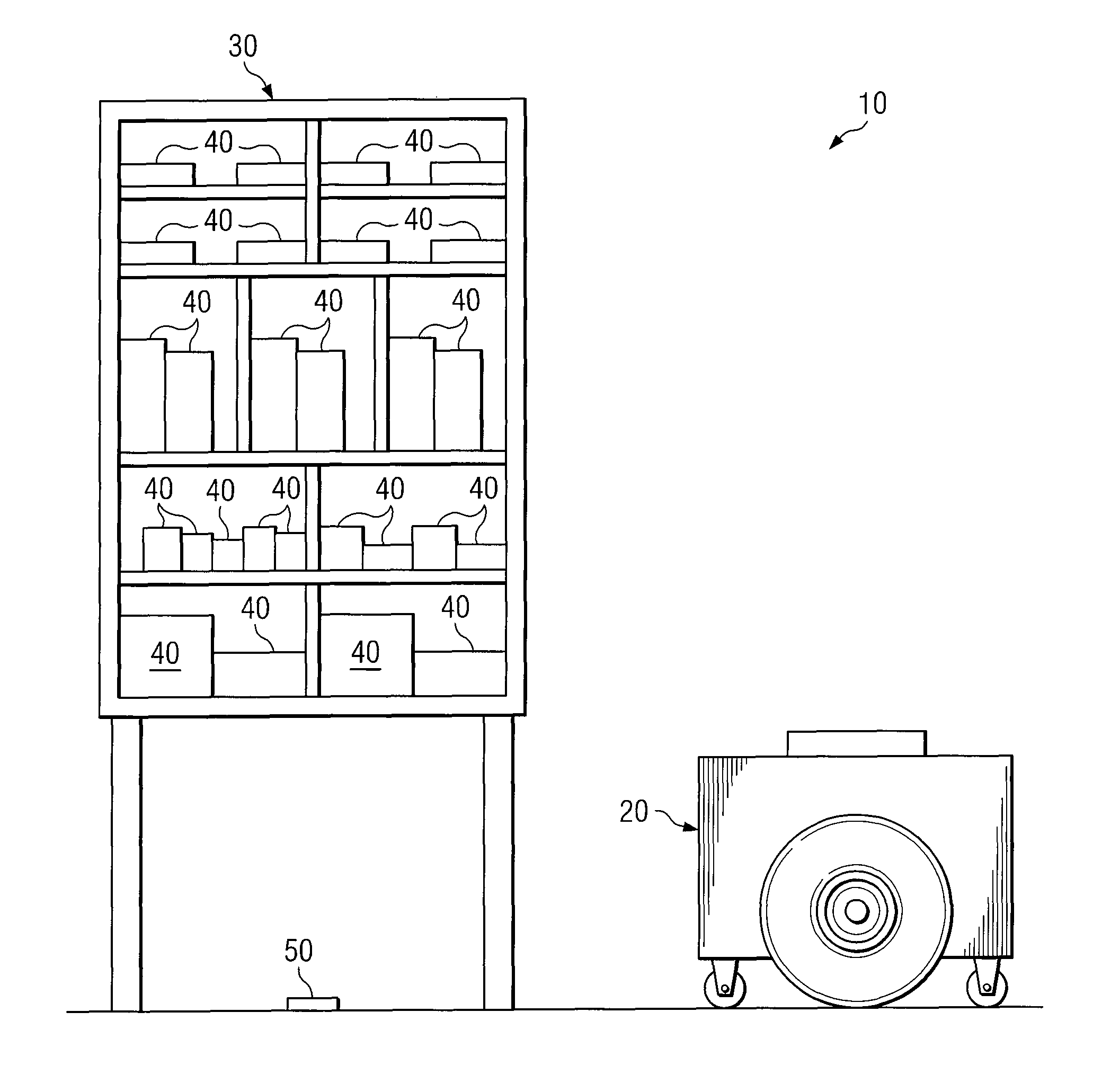 Method and system for transporting inventory items