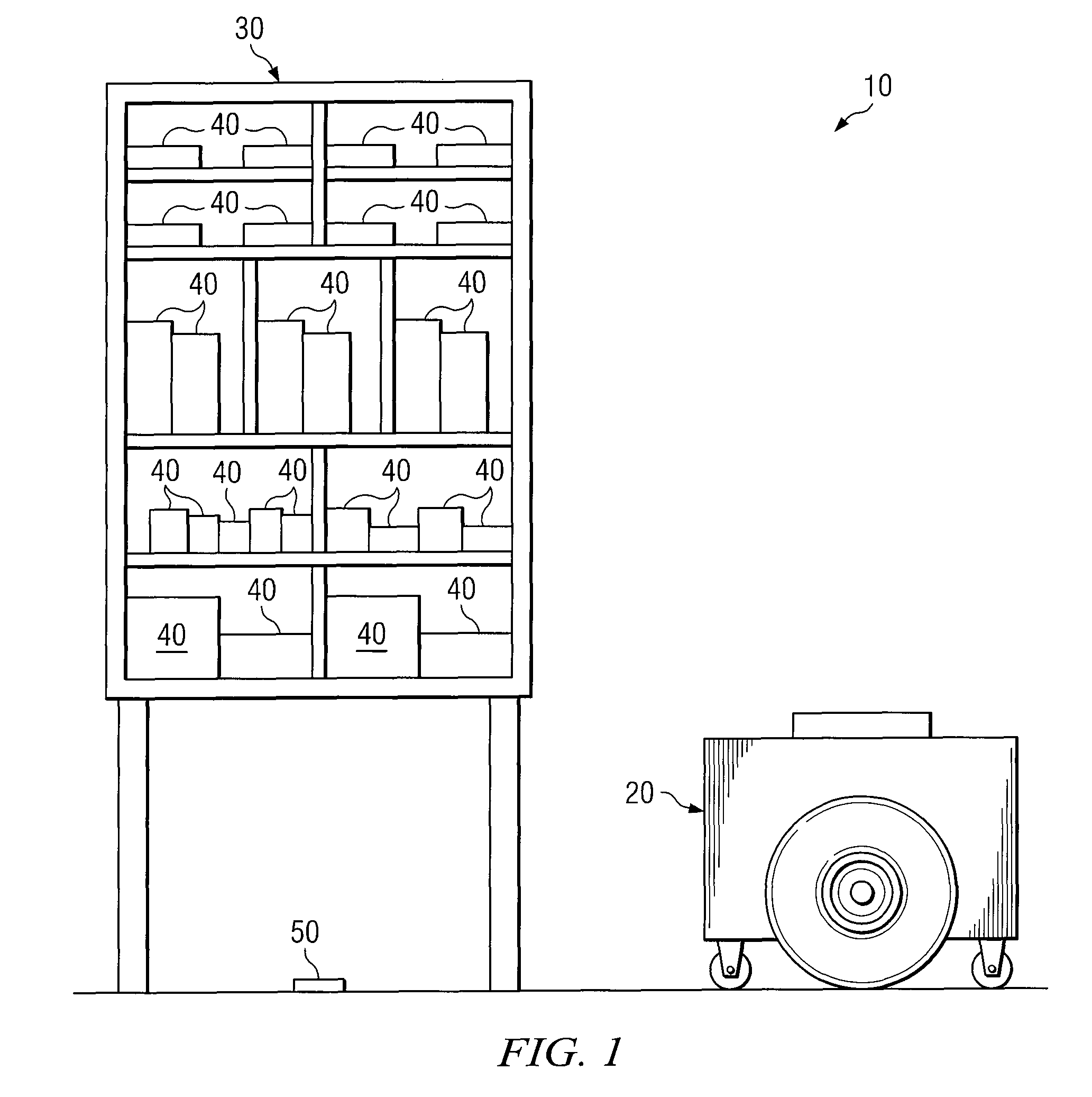 Method and system for transporting inventory items