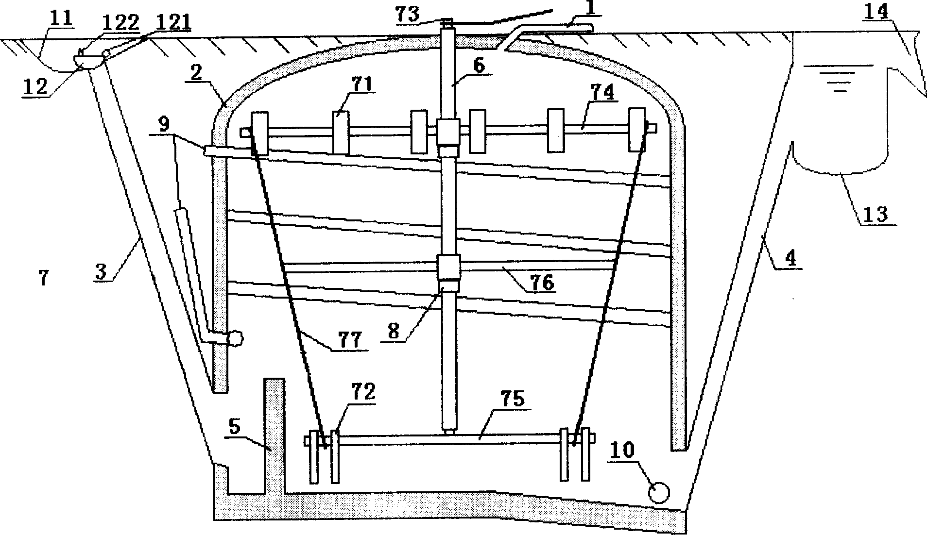 High efficient marsh gas tank