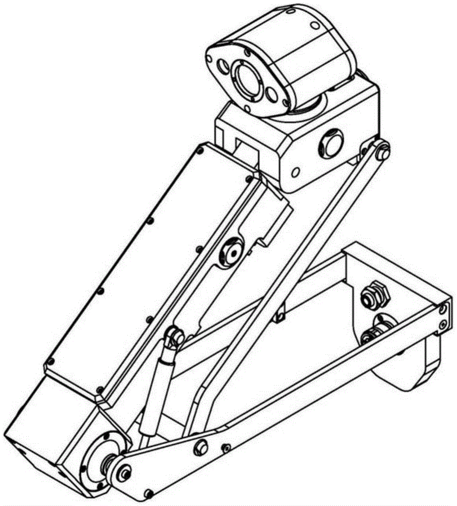 All-direction cruising and photographing mechanism and wheel type pipeline detecting robot