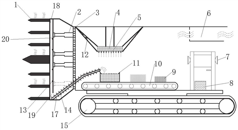 Tunnel full-section hot-melting rock breaking device and method