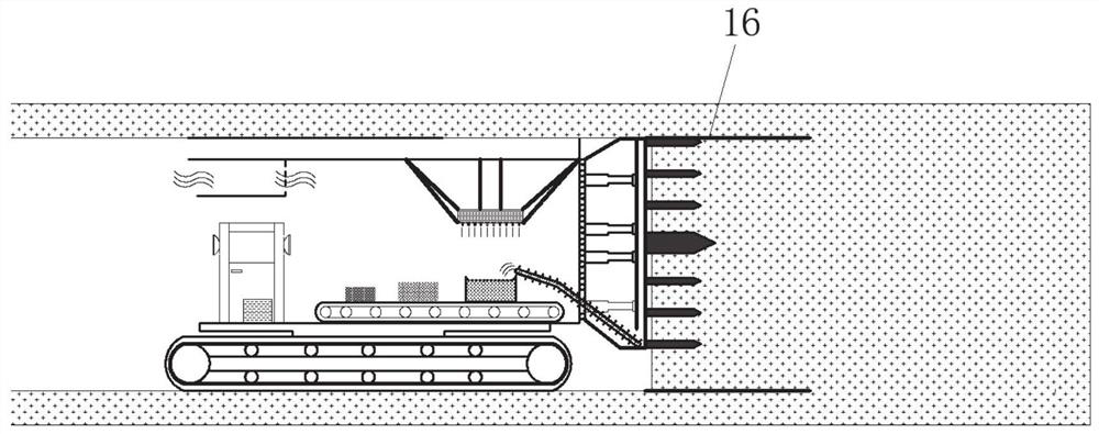 Tunnel full-section hot-melting rock breaking device and method