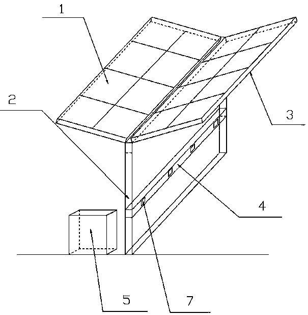 Parking shed with charging function