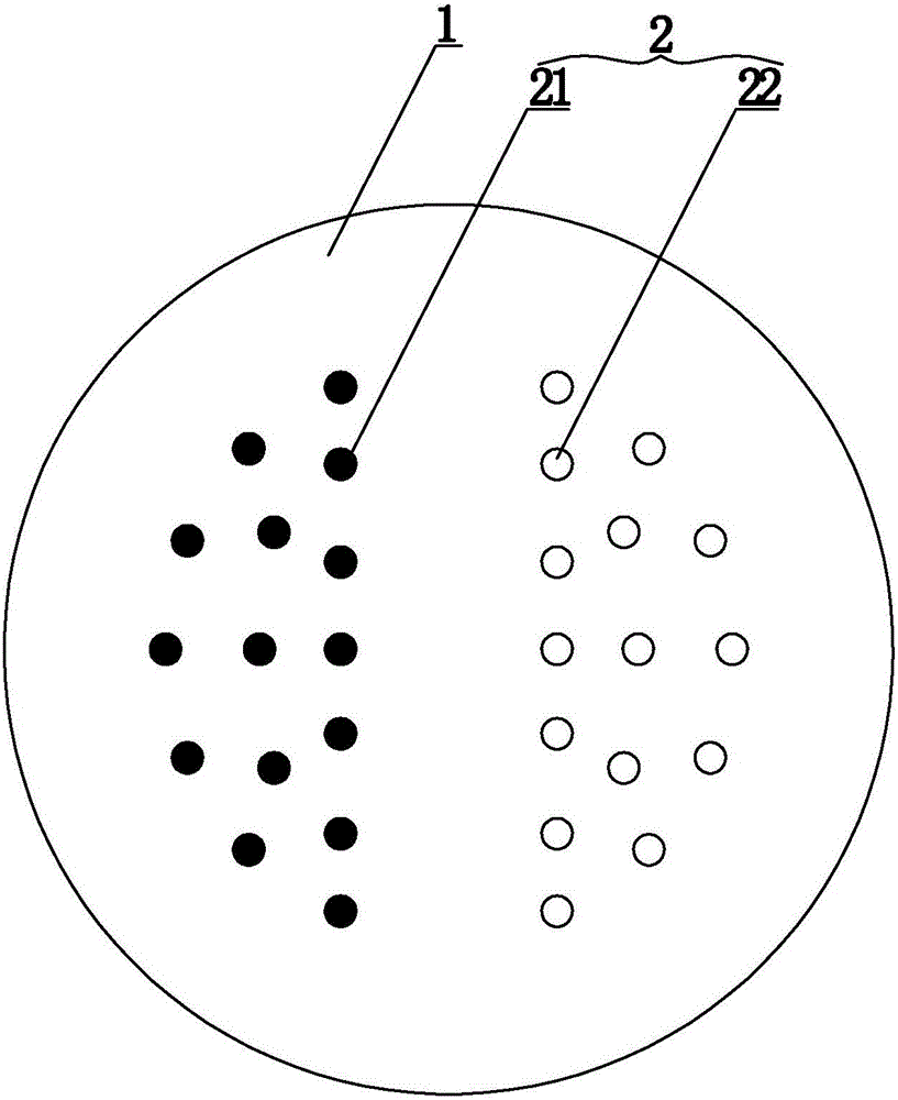 Process for producing same-plate two-tone superfine composite draw textured yarns