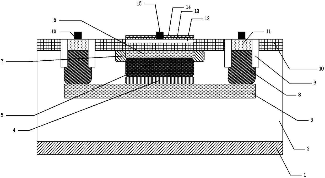 Single photon avalanche diode with high detection efficiency and manufacturing method thereof