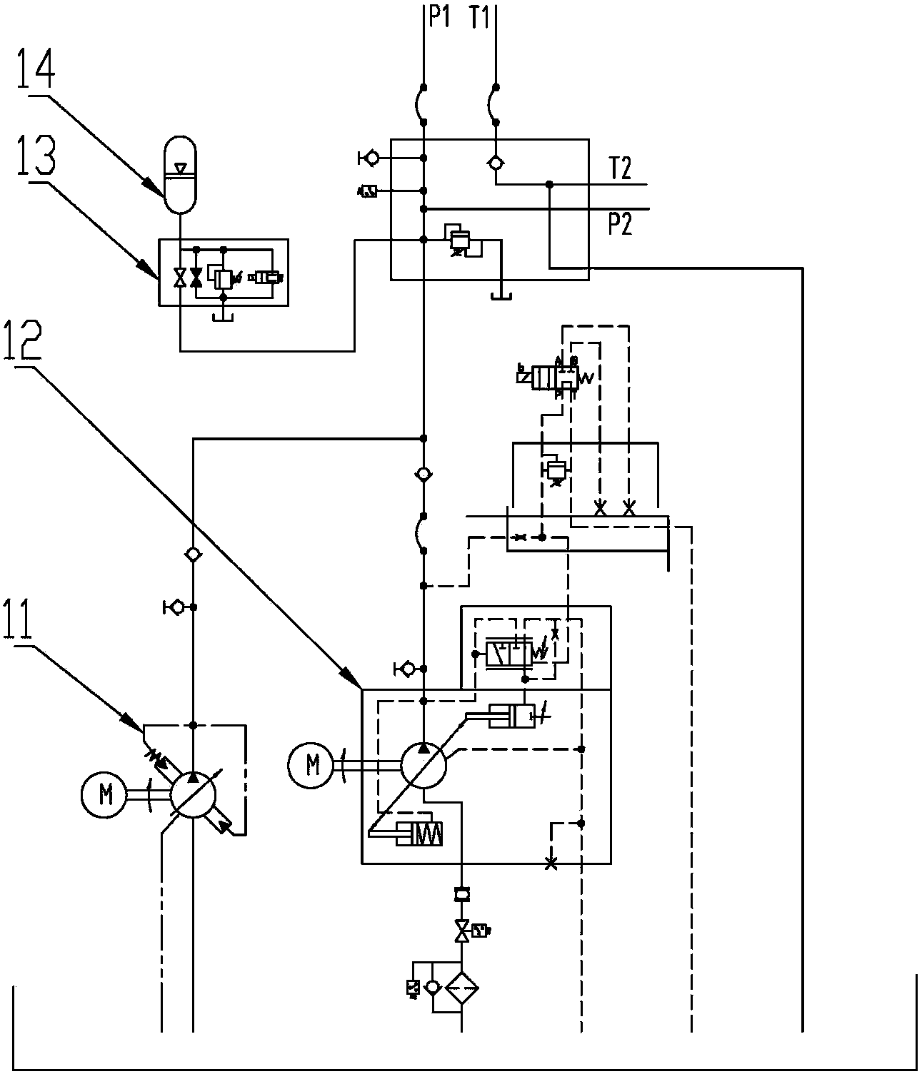 Hydraulic control apparatus for internal mixer