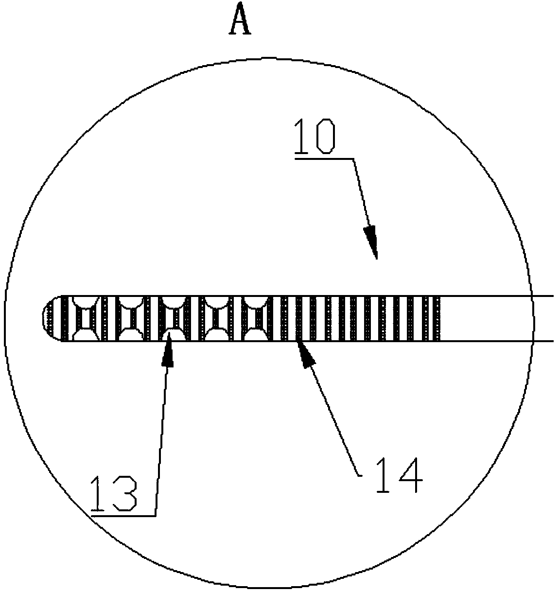 Drainage device for intracranial hematoma cranium drilling