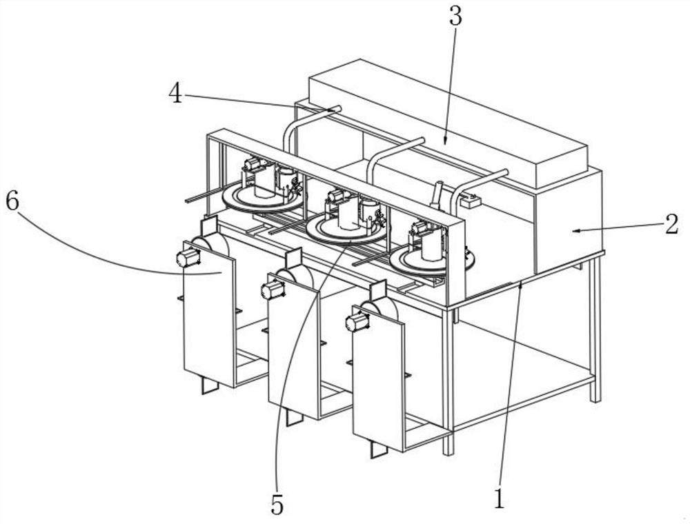 Automatic blanking device based on cake production